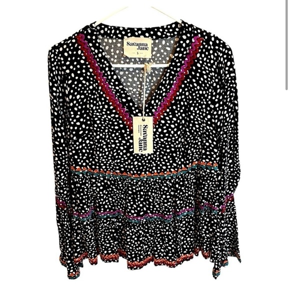 Savanna Jane Polka Dotted Top - Picture 2 of 4